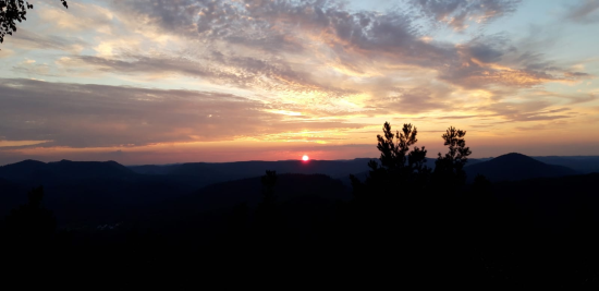 Wanderung Sonnenuntergang an der Hirtzeck-Aussicht, 
05. September 2021